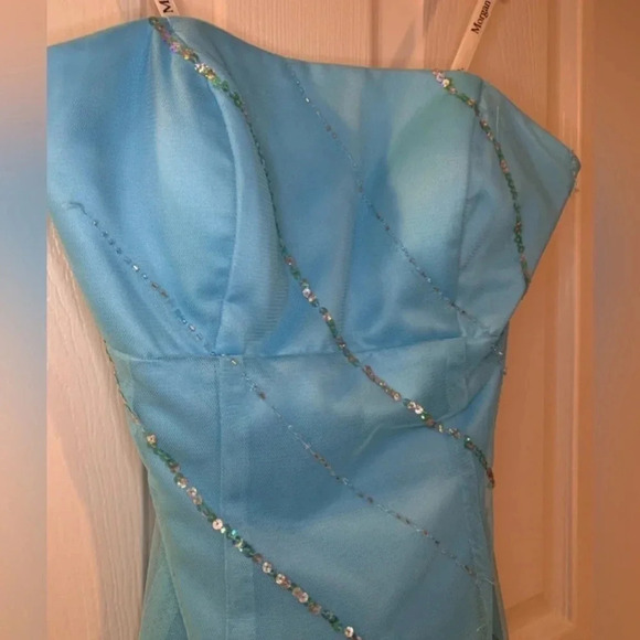 Beaded Strapless Formal  Dress - Picture 5 of 8